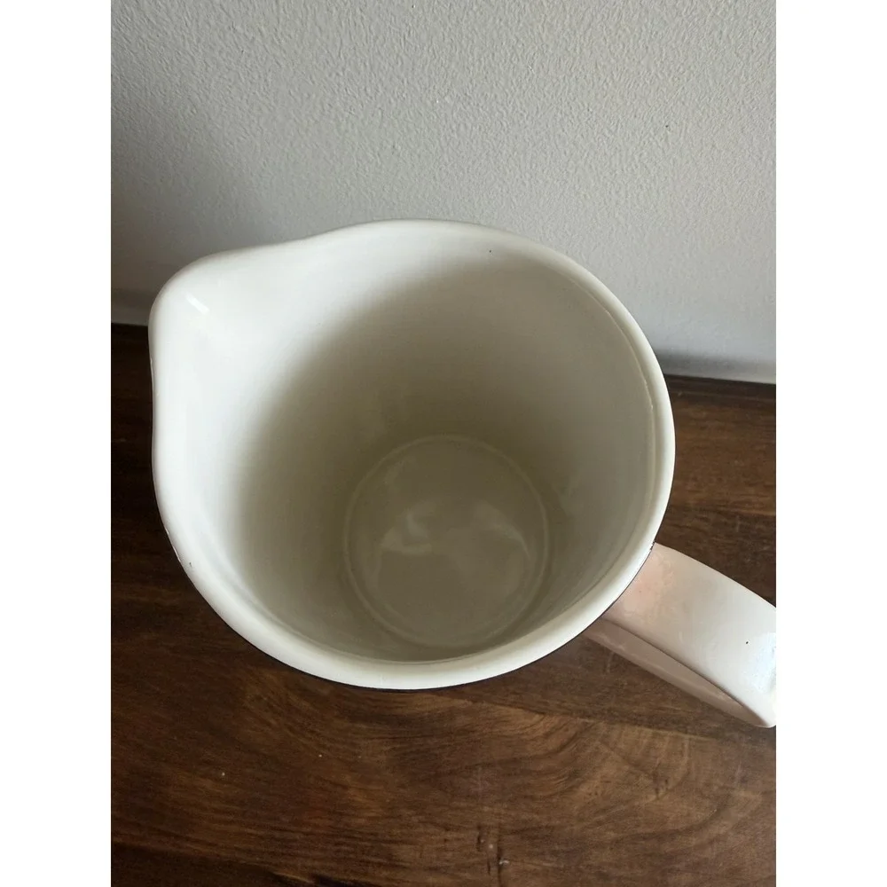 RETIRED POTTERY BARN RED BOHO MEZZE Water Pitcher  32oz Stoneware